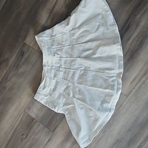 Altar'd state white denim zip front skirt. Small